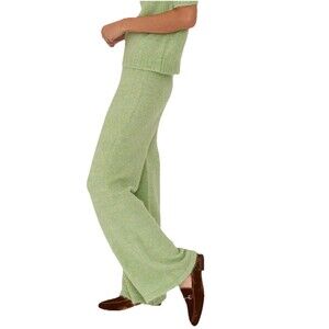 Anthropologie Callahan pant women small Riley viral cozy‎ chic Matcha trendy NWT